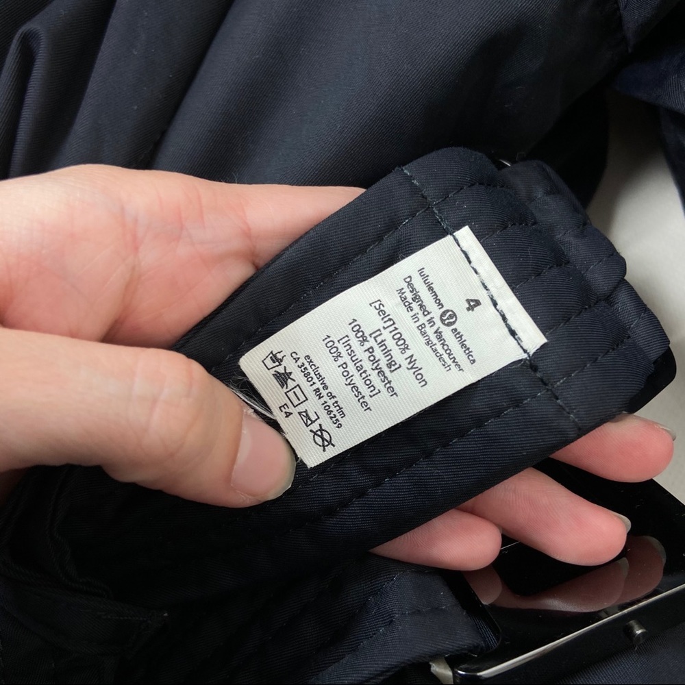 Lululemon Pinnacle Jacket Parka in Black Size 4 - Picture 12 of 16